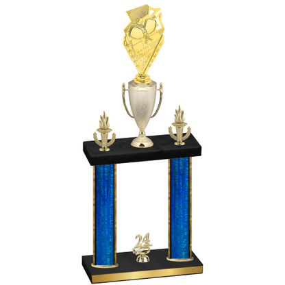 Double Blue Glacier Year Pickleball Trophy