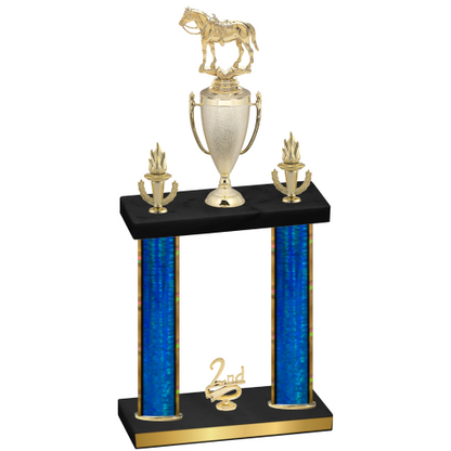 Double Blue Glacier Second Place Horses Trophy