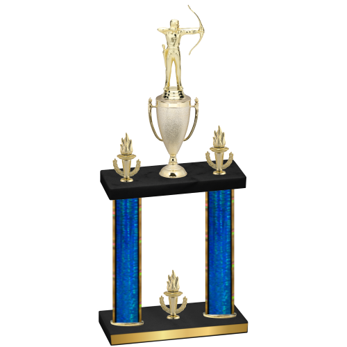 Double Blue Glacier Victory Archery Trophy