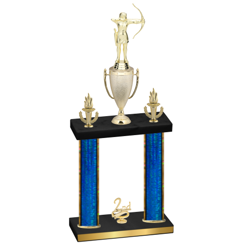 Double Blue Glacier Second Place Archery Trophy