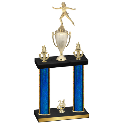 Double Blue Glacier Year Skater Trophy
