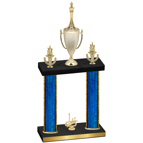 Double Blue Glacier First Place Chess Trophy