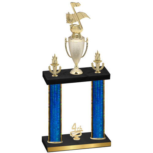 Double Blue Glacier Fourth Place Music Trophy
