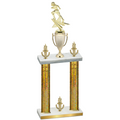 Double Gold Glacier Victory Football Trophy