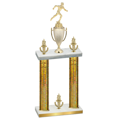 Double Gold Glacier Victory Running Trophy