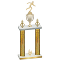 Double Gold Glacier Fourth Place Running Trophy