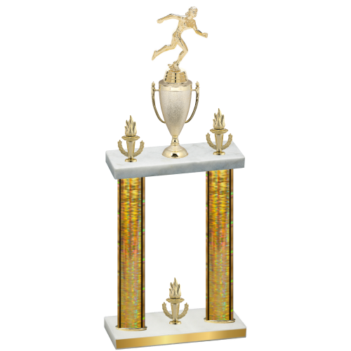 Double Gold Glacier Victory Running Trophy