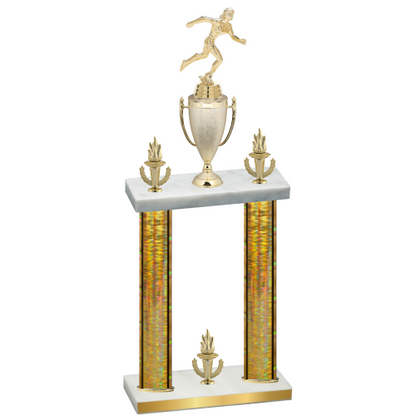Double Gold Glacier Victory Running Trophy