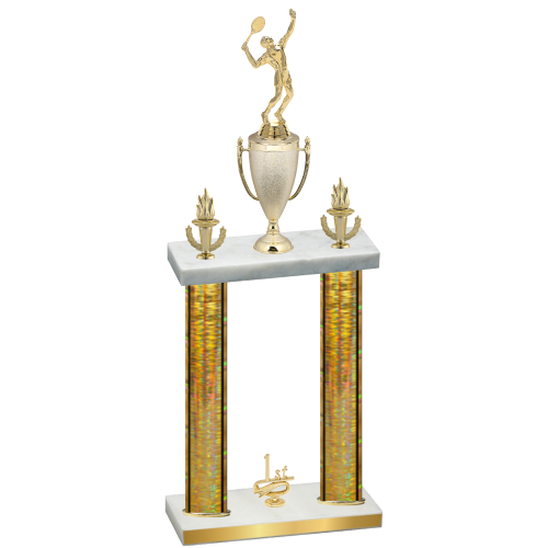 Double Gold Glacier First Place Tennis Trophy