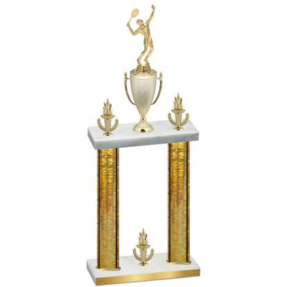 Double Gold Glacier Victory Tennis Trophy