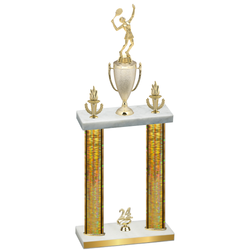 Double Gold Glacier Year Tennis Trophy