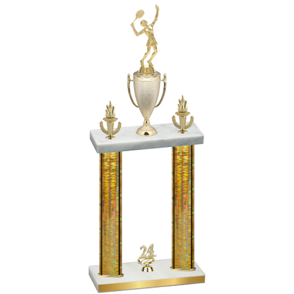 Double Gold Glacier Year Tennis Trophy