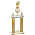 Double Gold Glacier First Place Football Trophy