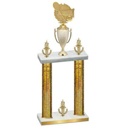Double Gold Glacier Victory Tennis Trophy