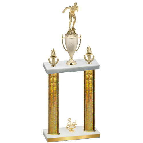 Double Gold Glacier Third Place Swimming Trophy