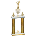 Double Gold Glacier Fourth Place Tennis Trophy