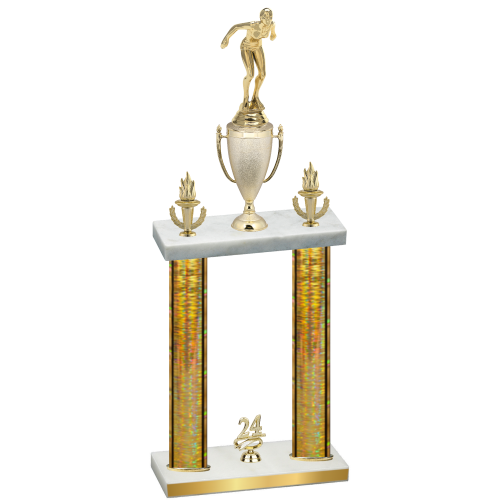 Double Gold Glacier Year Tennis Trophy
