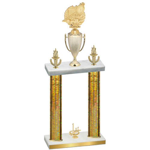 Double Gold Glacier First Place Swimming Trophy