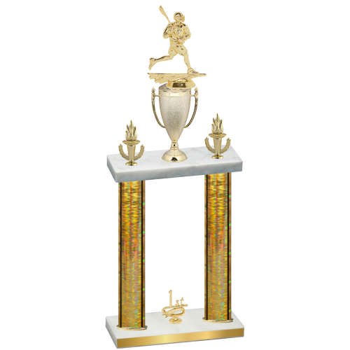 Double Gold Glacier First Place Lacrosse Trophy