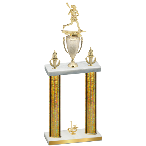 Double Gold Glacier First Place Lacrosse Trophy