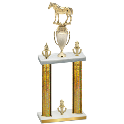 Double Gold Glacier Victory Horses Trophy