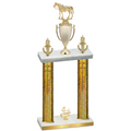 Double Gold Glacier Fourth Place Horses Trophy