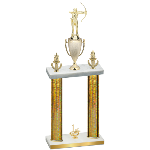 Double Gold Glacier First Place Archery Trophy
