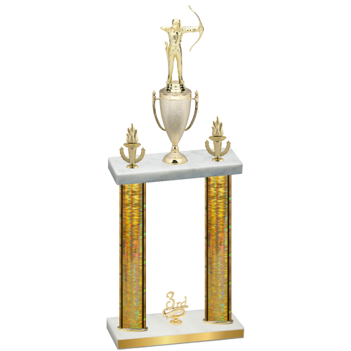 Double Gold Glacier Third Place Archery Trophy