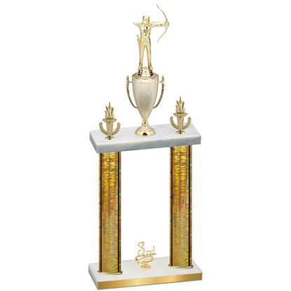 Double Gold Glacier Third Place Archery Trophy