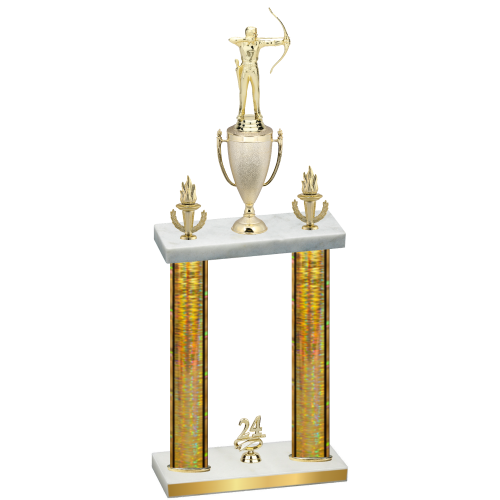 Double Gold Glacier Year Archery Trophy