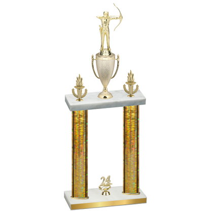 Double Gold Glacier Year Archery Trophy