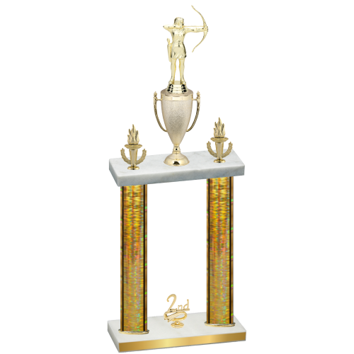 Double Gold Glacier Second Place Archery Trophy