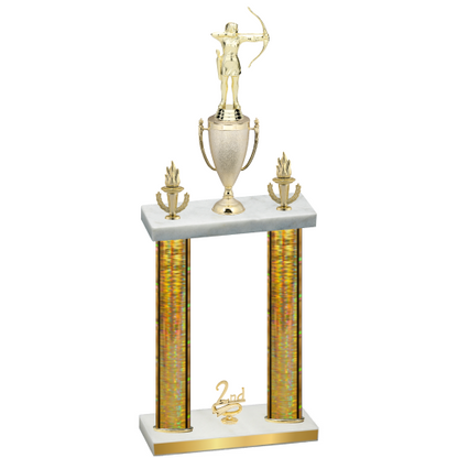 Double Gold Glacier Second Place Archery Trophy
