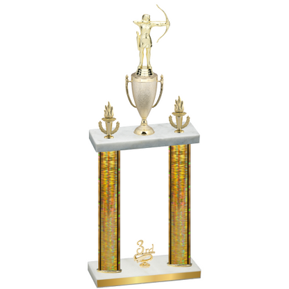Double Gold Glacier Third Place Archery Trophy