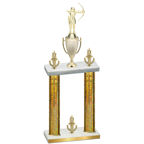 Double Gold Glacier Victory Archery Trophy