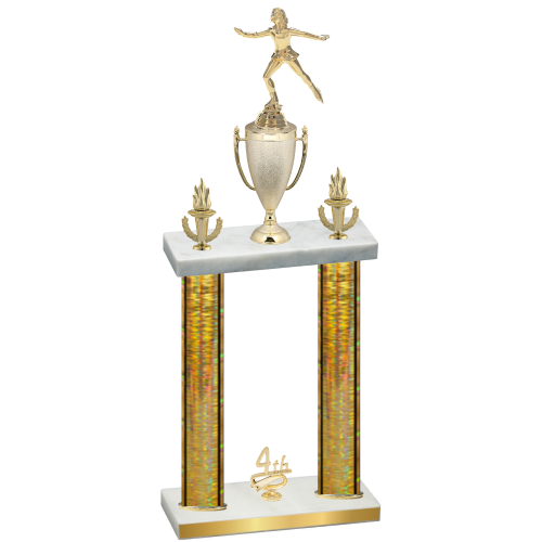 Double Gold Glacier Fourth Place Skater Trophy