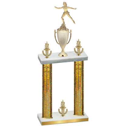 Double Gold Glacier Victory Skater Trophy