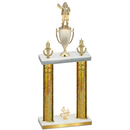 Double Gold Glacier Fourth Place Holiday Trophy