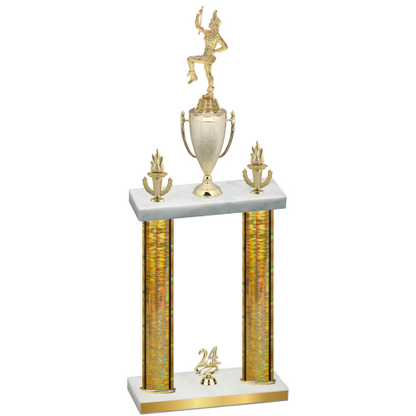 Double Gold Glacier Year Majorette Trophy