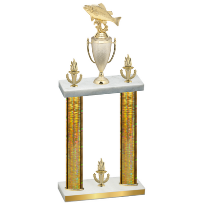 Double Gold Glacier Victory Fishing Trophy