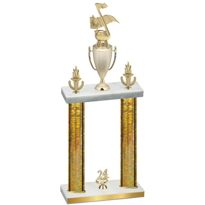 Double Gold Glacier Year Music Trophy