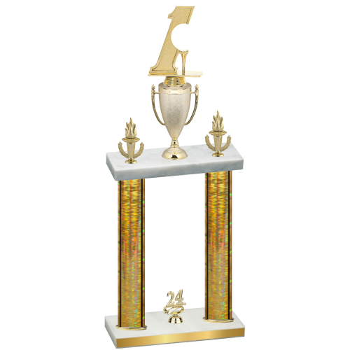 Double Gold Glacier Year Golf Trophy