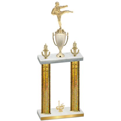 Double Gold Glacier First Place Karate Trophy