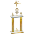 Double Gold Glacier Second Place Karate Trophy