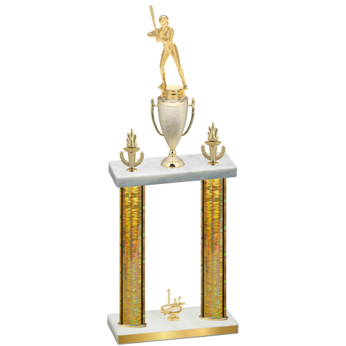 Double Gold Glacier First Place Softball Trophy