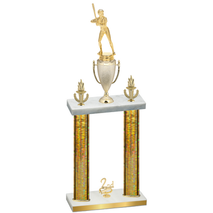 Double Gold Glacier Second Place Softball Trophy