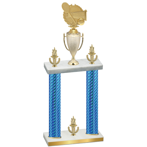 Double Blue Carbon Fiber Victory Tennis Trophy