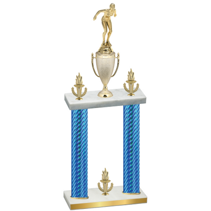 Double Blue Carbon Fiber Victory Tennis Trophy