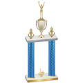 Double Blue Carbon Fiber First Place Victory Trophy