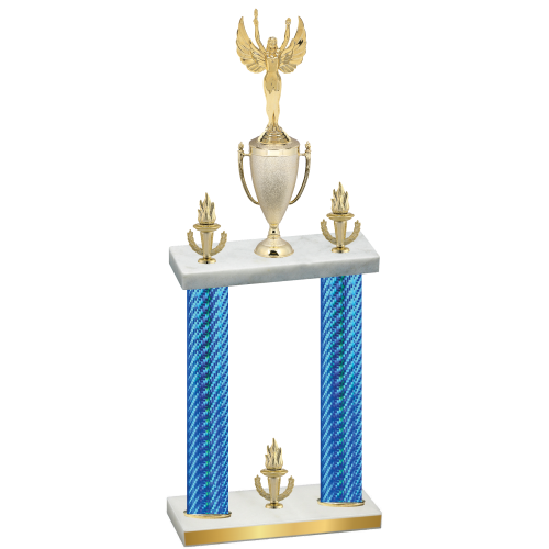 Double Blue Carbon Fiber Victory Victory Trophy